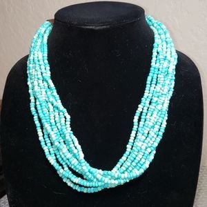Turquoise color necklace